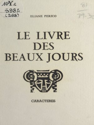 cover image of Le livre des beaux jours